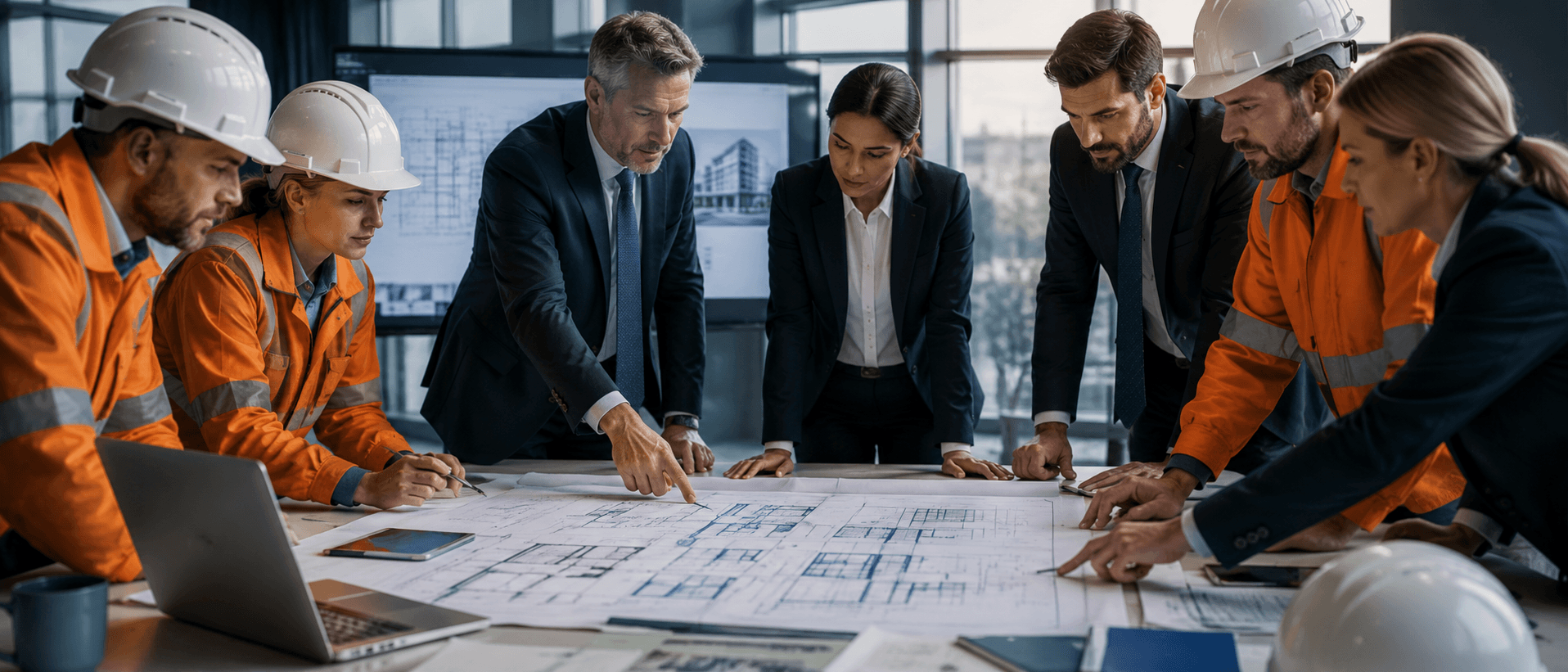 Project planning meeting and site review